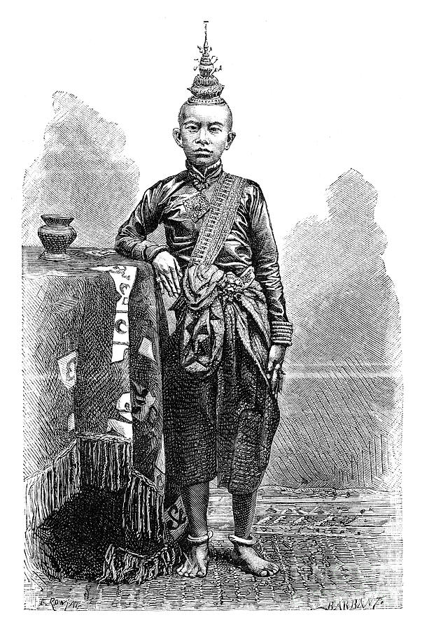 Cambojan, Eldest Son Of Narodom Drawing by Print Collector
