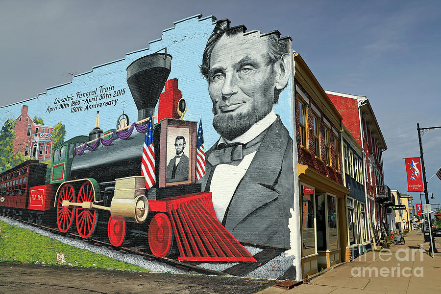 Abraham Lincoln Photograph - Cambridge City, Indiana Mural by Steve Gass