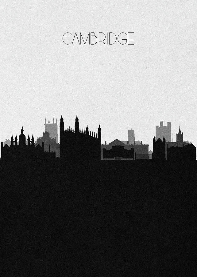 Cambridge Cityscape Art Digital Art by Inspirowl Design