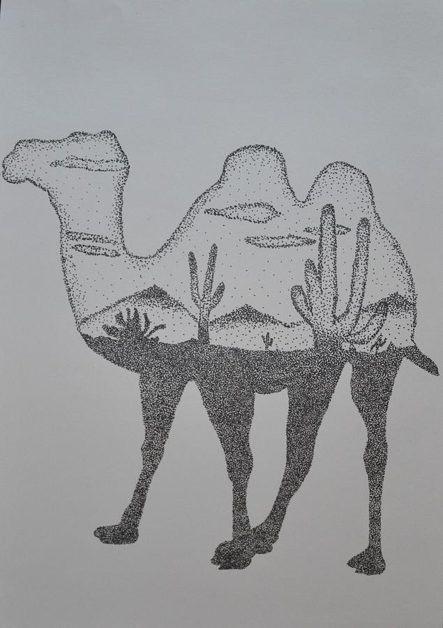 Camel. Vector sketch Stock Vector by ©Marinka 254539696