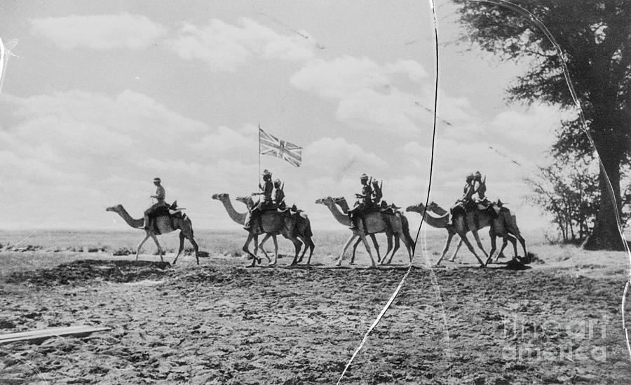 Camel Corps Carry Union Jack Photograph by Bettmann