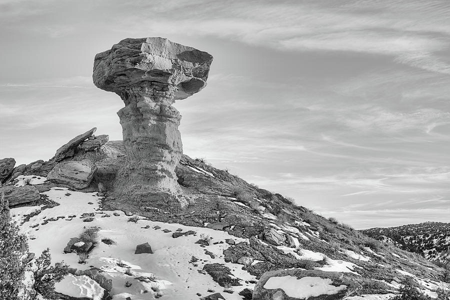 Camel Rock Black And White Photograph by JC Findley