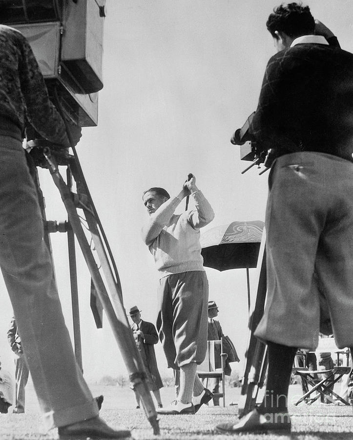 Camera Operators Filming Golfer Bobby Photograph by Bettmann