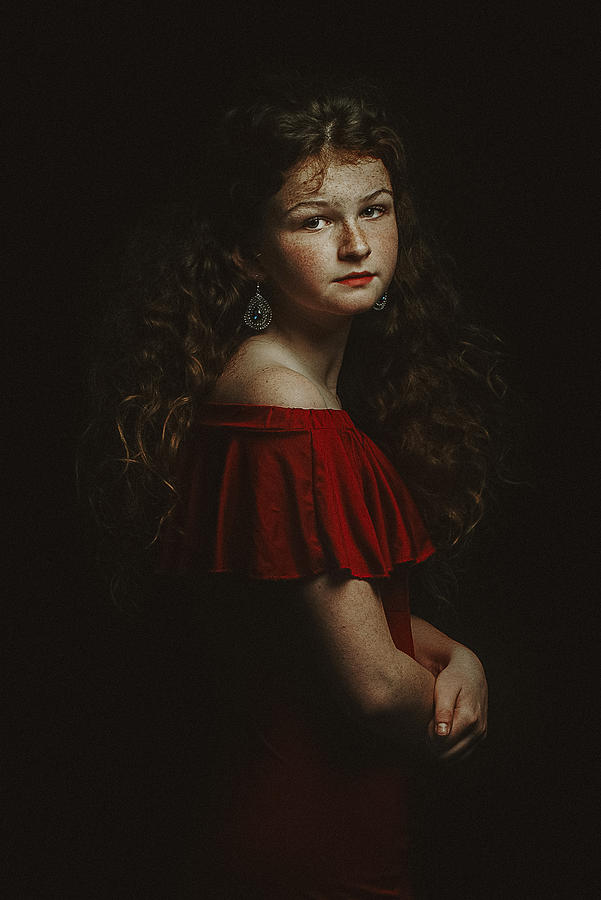 Portrait Photograph - Camille by Fatima Cherkaoui