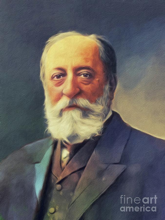 Camille Saint-Saens, Famous Composer Painting by Esoterica Art