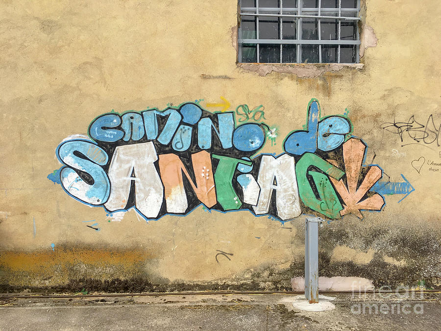 Camino de Santiago graffiti b3 Photograph by Ben Massiot