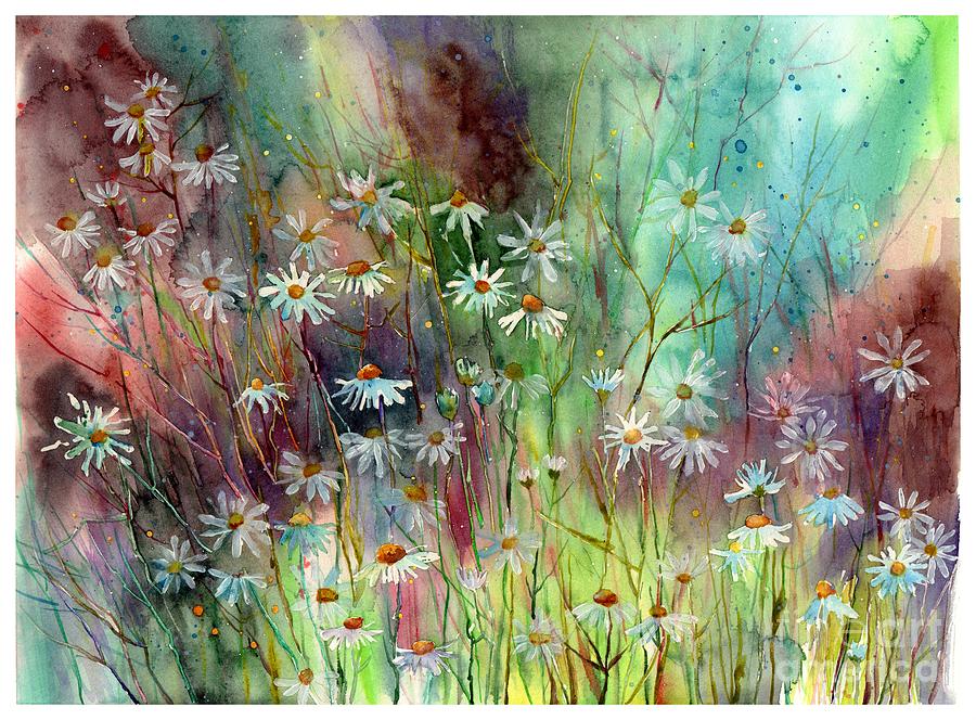 Camomille Painting - Camomille by Suzann Sines Camomille Painting - Camomille by Suzann Sines