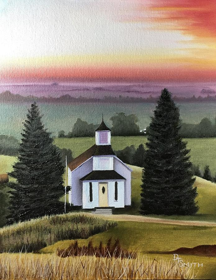 Columbus Painting - Camp Luther Chapel by Daniel Smith