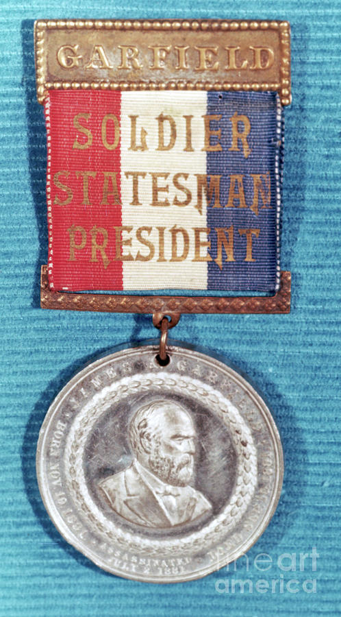 Campaign Medal For James Garfield Photograph by Bettmann