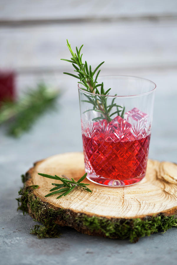Campari Coctail With Ice Photograph by Aniko Takacs