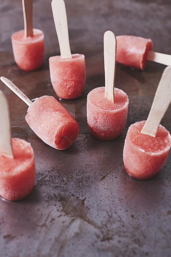Campari Ice Lollies Photograph by The Stepford Husband