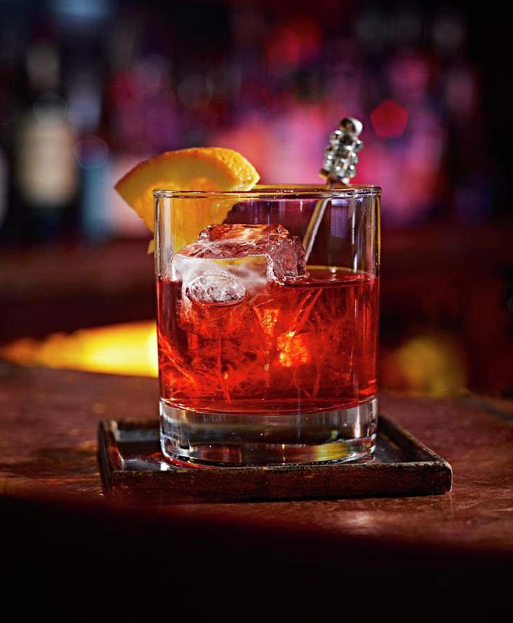 Campari On The Rocks Photograph by Mark Loader
