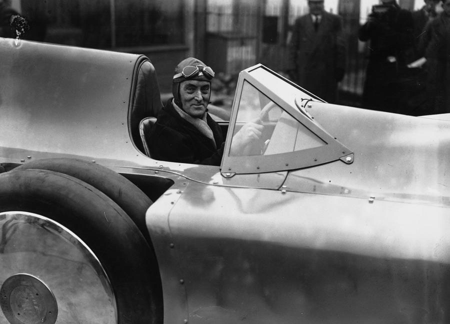 Campbell In Car Photograph by Fox Photos