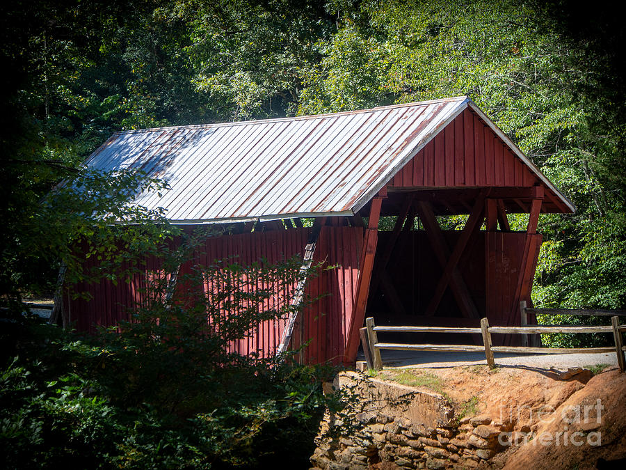 Campbells Covered Bridge in Greenville County, South Carolina Photograph by L Bosco