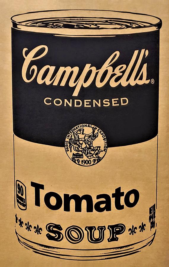 CAMPBELLS SOUP on CARDBOARD Photograph by Rob Hans