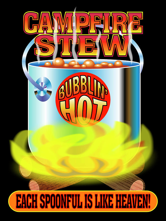 Food Digital Art - Campfire Stew by Mark Frost