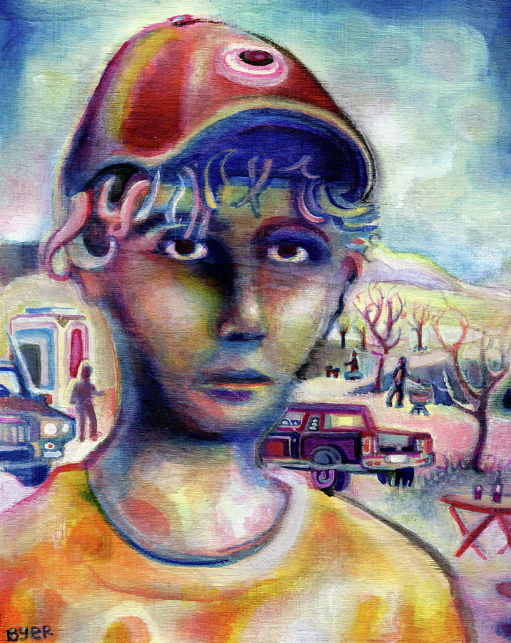 Portrait Painting - Campground Ghost by Josh Byer