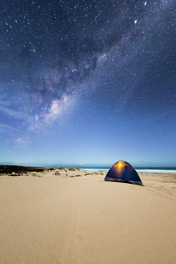 Camping In A Tent Under The Milky Way Photograph by John White Photos