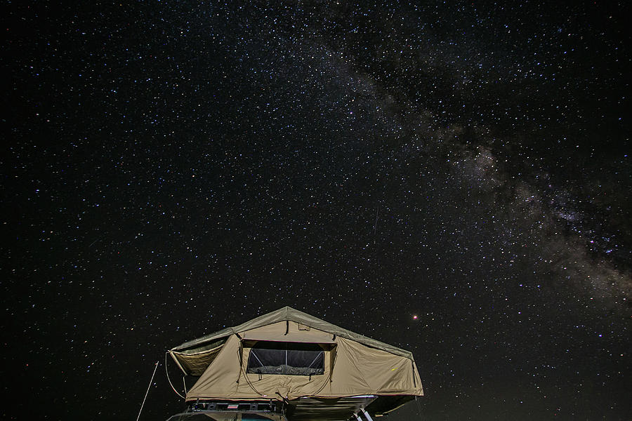 Camping under the Milky Way  Photograph by Julieta Belmont