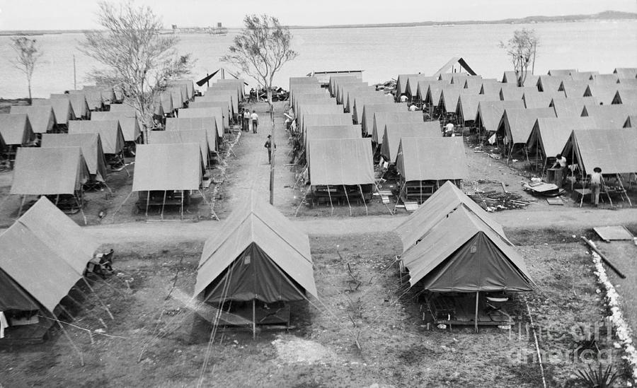Campsite Of Marines On Foreign Land Photograph by Bettmann