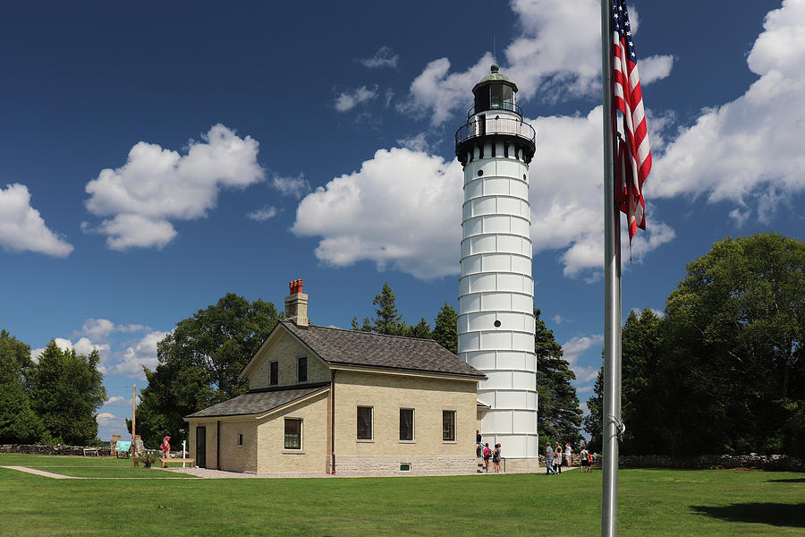 Cana Island Light Station at 150 Photograph by David T Wilkinson