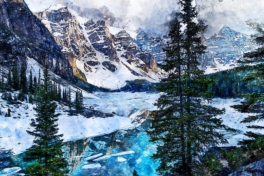 Canada, Alberta - 07 Painting by AM FineArtPrints