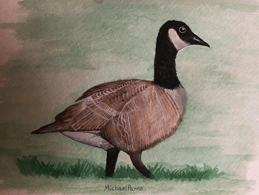 Animals Painting - Canada Goose by Michael Panno Animals Painting - Canada Goose by Michael Panno