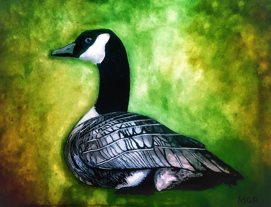 Canada Goose Portrait Painting