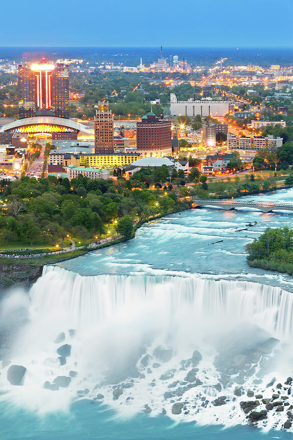 Buffalo Digital Art - Canada, Niagara Falls, America Falls by Pietro Canali