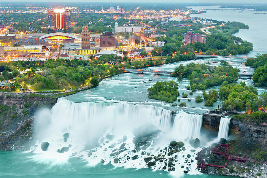 Buffalo Digital Art - Canada, Niagara Falls, American Falls by Pietro Canali