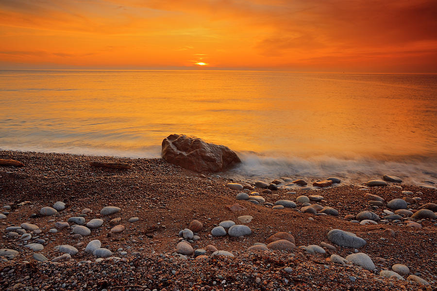 Sunset Photograph - Canada, Nova Scotia, Meat Cove by Jaynes Gallery
