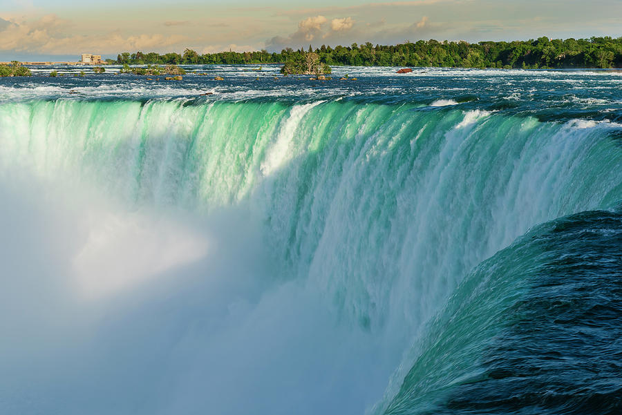 Canada, Ontario, Niagara Falls, Niagara Falls In Summer, View From Canadian Side Digital Art by Alberto Biscaro