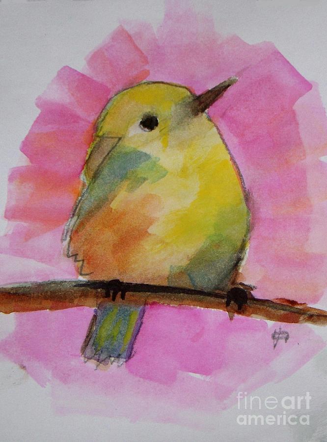 Canada Warbler at Dusk Painting by Vesna Antic
