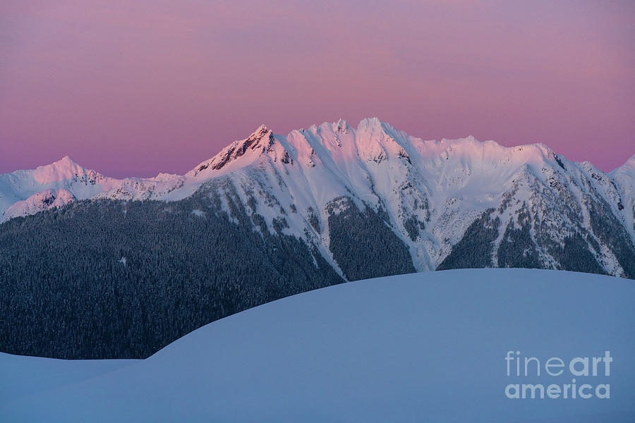 Canadian Border Peaks Alpenglow Photograph