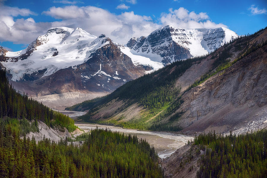 Canadian Glaciers in Jasper National Park Photograph by Dave Dilli
