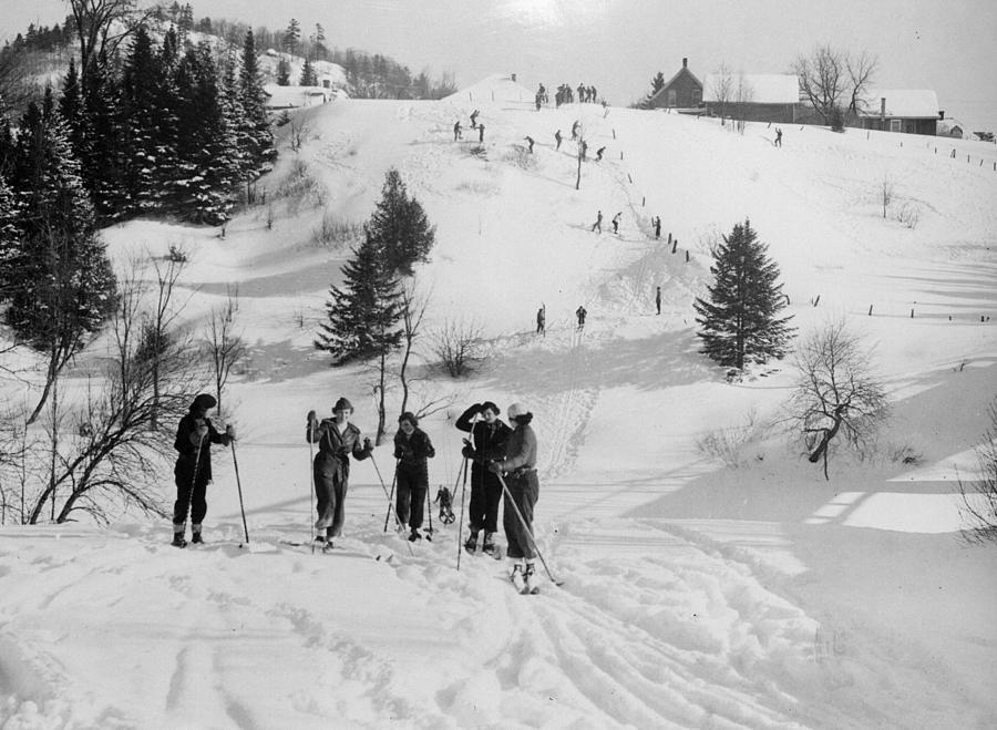 Canadian Skiers Photograph by Ashwood