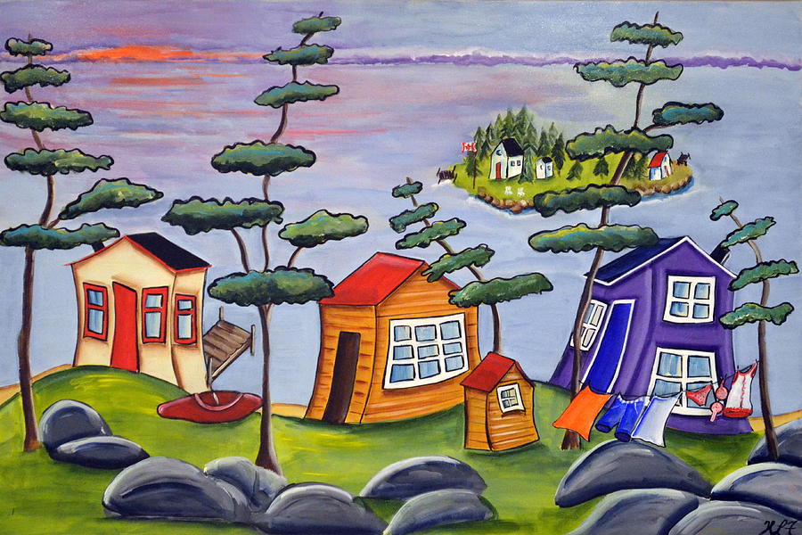 Canadian Sunset Painting by Heather Lovat-Fraser