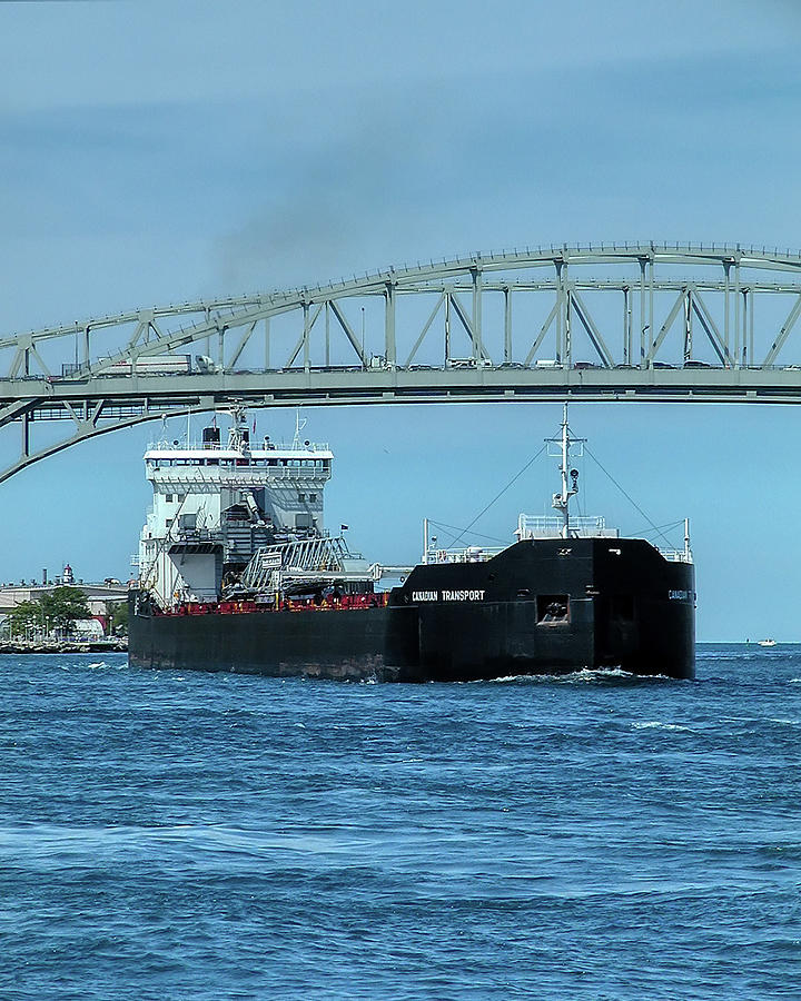 Canadian Transport at Blue Water Bridge Photograph by Kenneth Hein ...