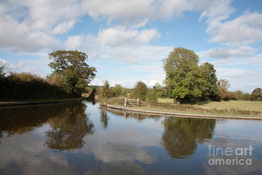 Canal basin on the Montgomery Canal near Lower Frankton Ellesmere Shropshire England Photograph