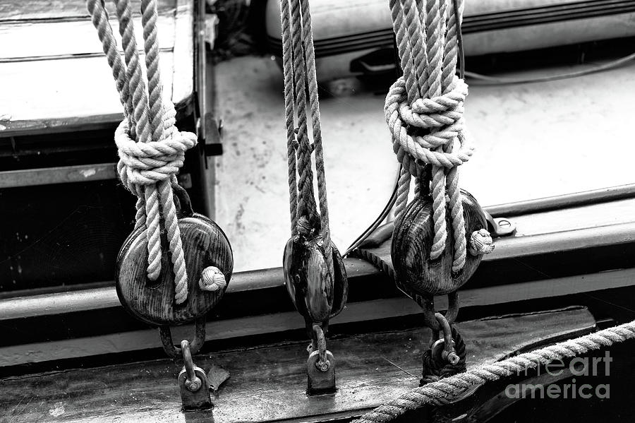 Canal Boat Knots in Amsterdam Photograph by John Rizzuto
