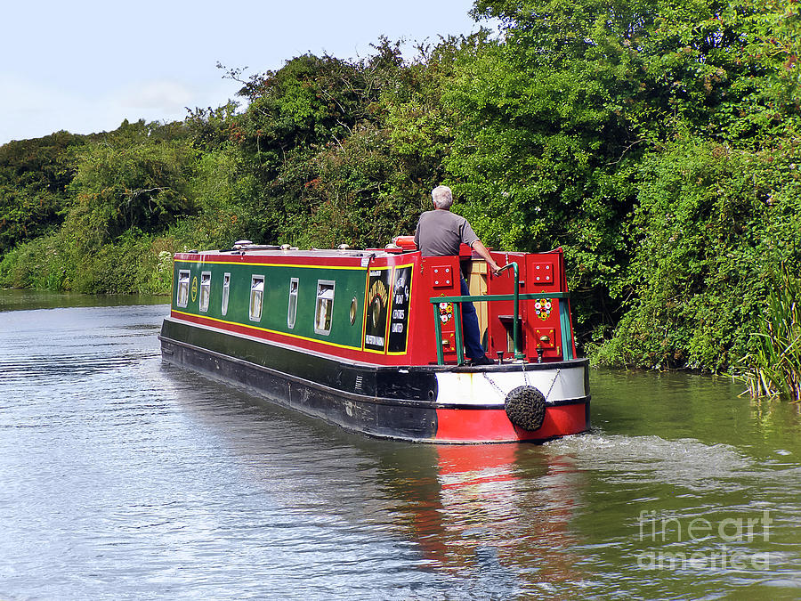 Canal Boat Photograph by Terri Waters