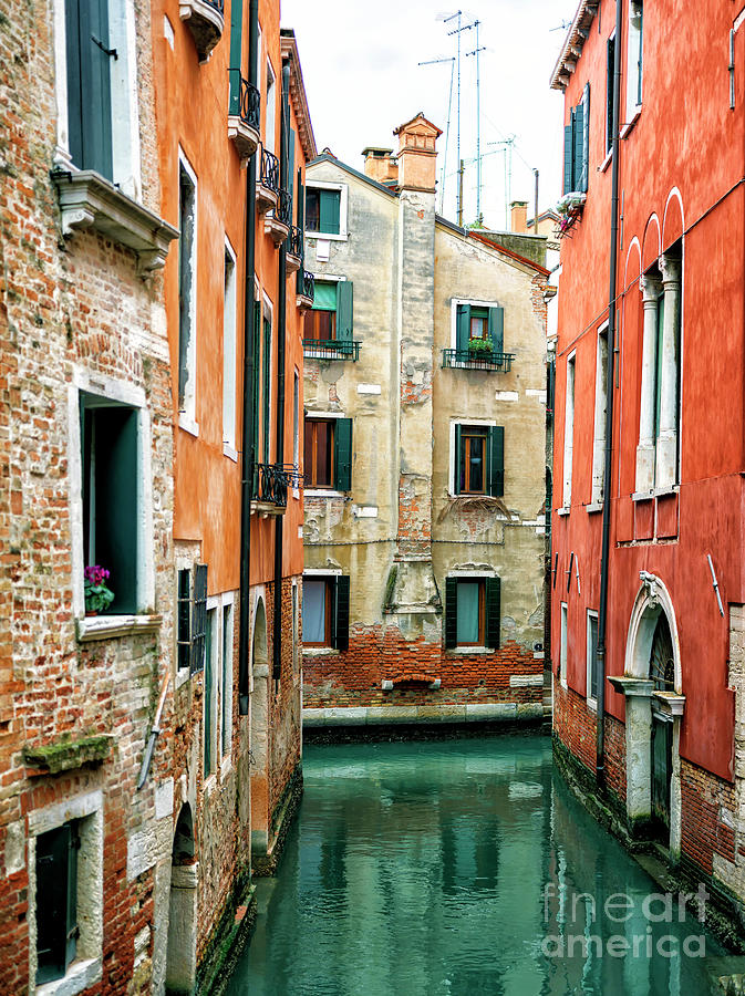 Canal Building Colors in Venice by John Rizzuto Canal Building Colors in Venice by John Rizzuto