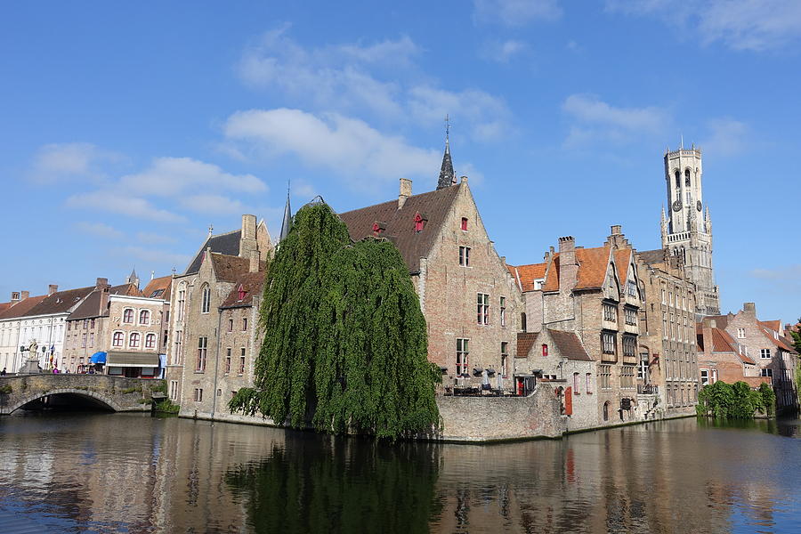 Sunny Day in Bruges Photograph by Patricia Caron