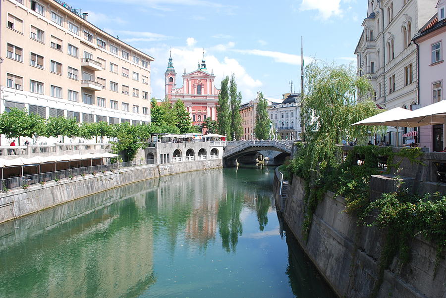 Canal in Ljubljana Photograph by Kat Tancredi | Fine Art America