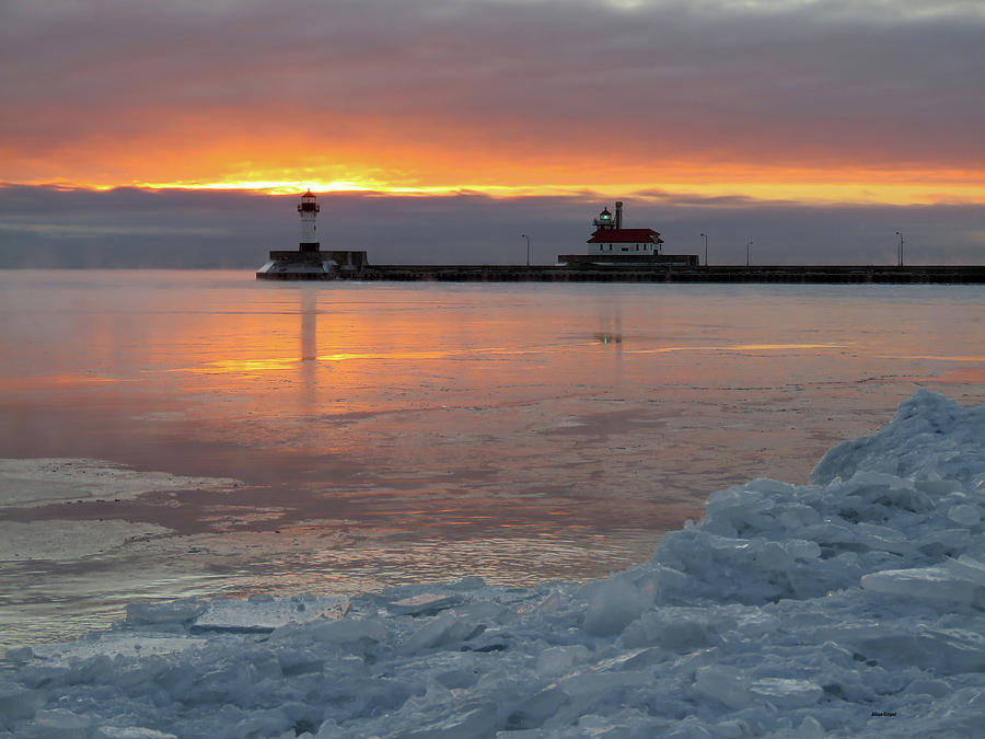 Canal Park on Ice Photograph by Alison Gimpel | Fine Art America