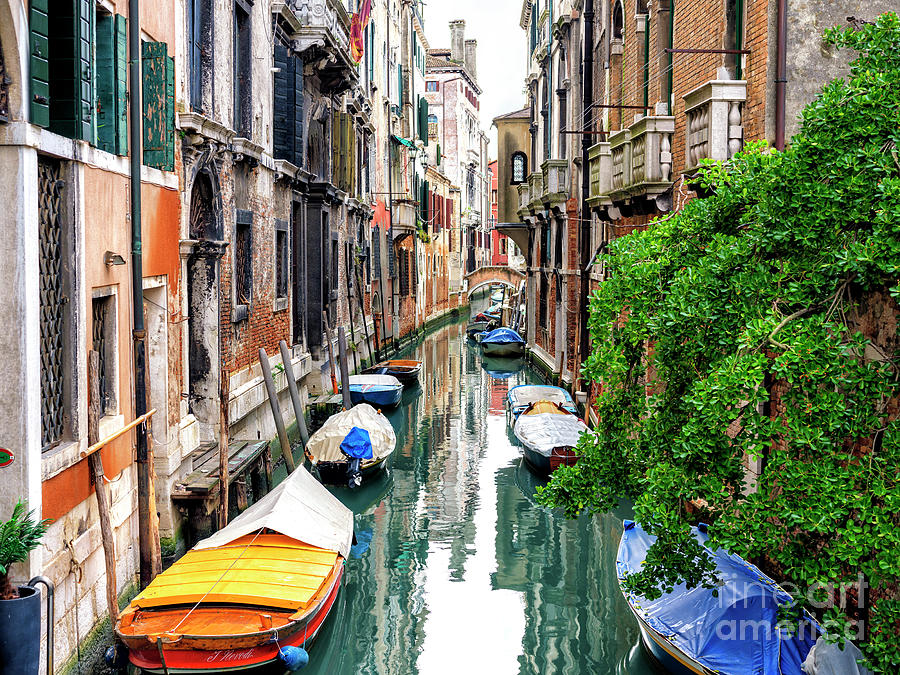 Canal Stories in Venice Photograph by John Rizzuto