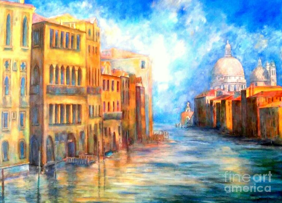 Canale Grande Painting by Dagmar Helbig