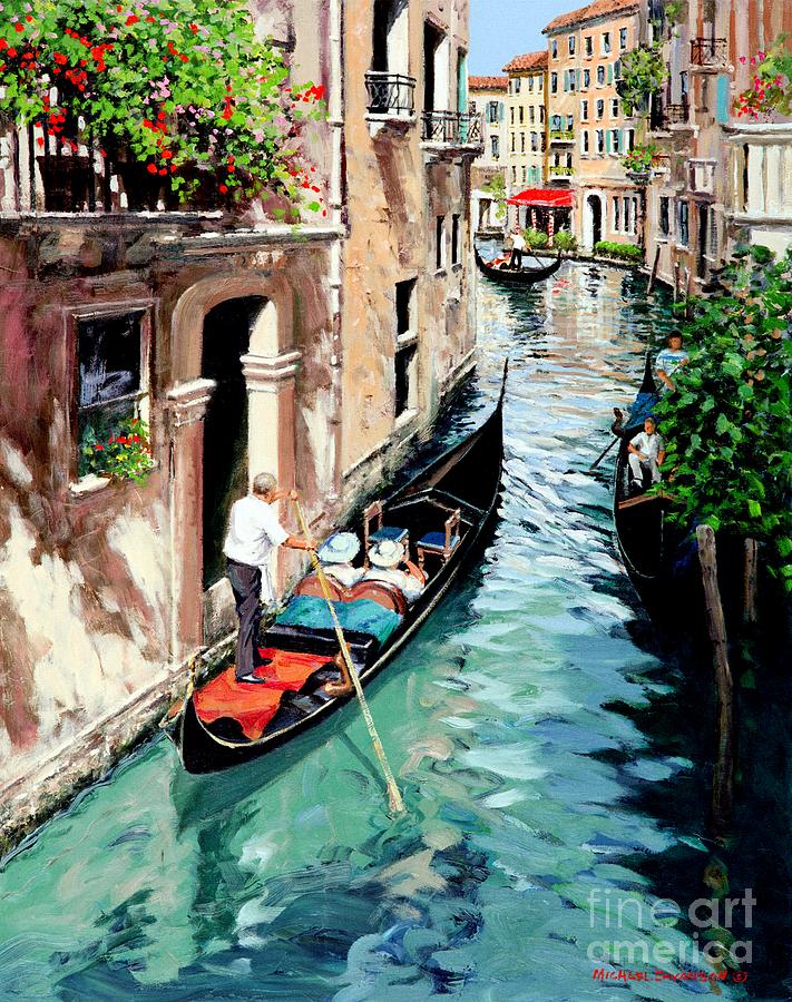 Canale Interno  Original SOLD Painting by Michael Swanson