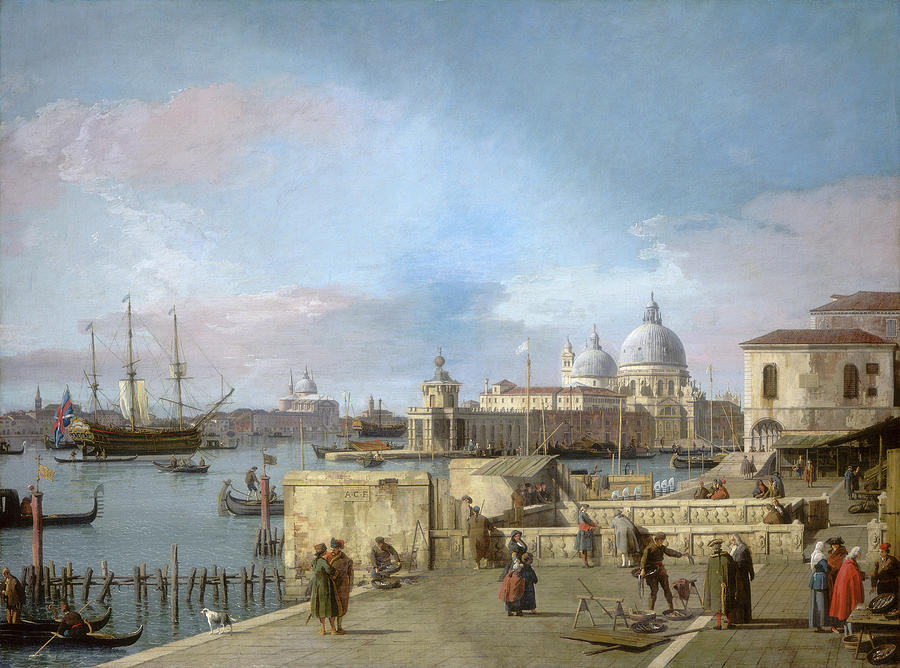 Canaletto: Canal, 1742-44 Painting by Canaletto