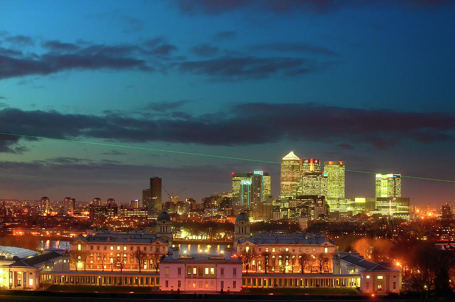 Canary Wharf With Queens House And Old Photograph by Lonely Planet